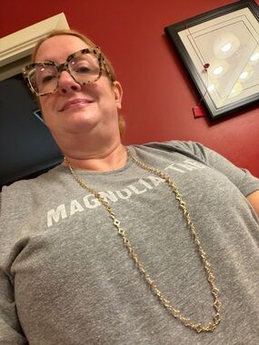 Gold Long Necklace for Women - Classic Linked Clover Chain